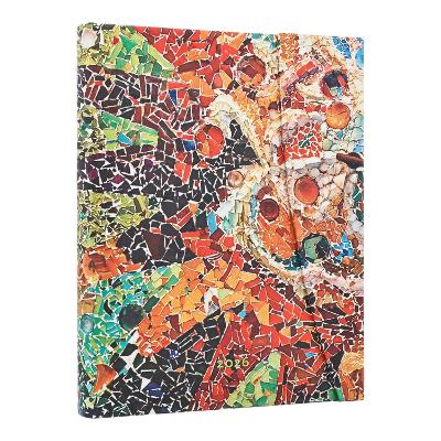 2026 Gaudi's Sun (Gaudis Mosaics) Ultra 12-month Day-at-a-Time Hardcover  Flexi Dayplanner 2026 (Wrap Closure)
