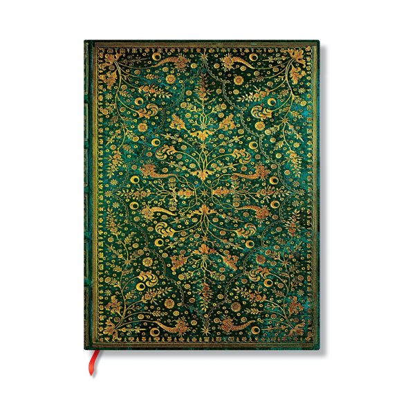 Emerald Flower (Natures Grace) Mini Lined Hardcover Journal (Elastic Band  Closure)