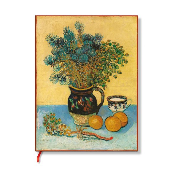 Van Goghs Still Life Mini Unlined Hardcover Journal (Elastic Band Closure)
