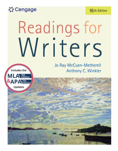 Readings for Writers 16th edition