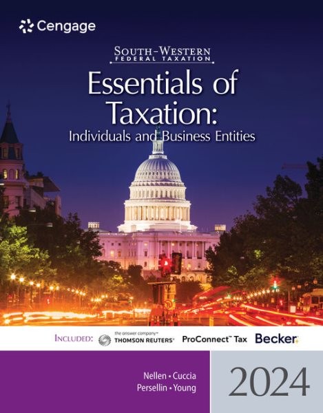 South-Western Federal Taxation 2024: Essentials of Taxation: Individuals and Business Entities, Loose-Leaf Version 27th ed.