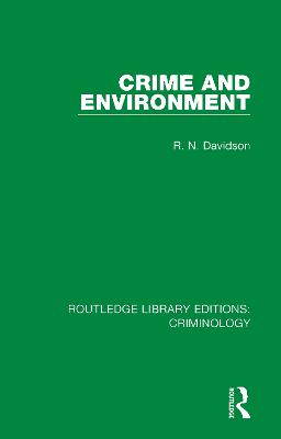 Routledge Library Editions: Criminology