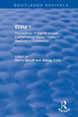 EDRA 1: Proceedings of the 1st Annual Environmental Design Research Association  Conference