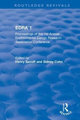 EDRA 1: Proceedings of the 1st Annual Environmental Design Research Association  Conference