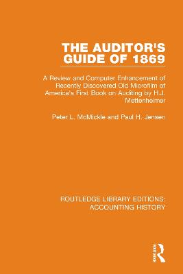 Auditor's Guide of 1869: A Review and Computer Enhancement of Recently Discovered Old Microfilm of  America's First Book on Auditing by H.J. Mettenheimer