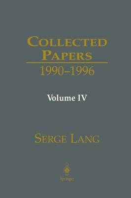 Collected Papers IV: 1990-1996 2000 ed., v. 4, 1990-1996