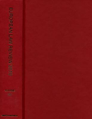 European Law Review 2010 Bound Volume