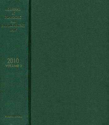 Journal of Planning and Environment Law 2010 Bound Volume 2V