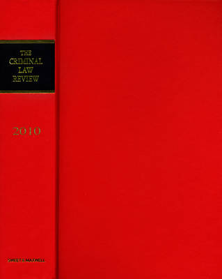 Criminal Law Review 2010 Bound Volume