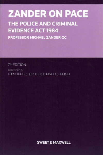 Police and Criminal Evidence Act 1984 7th edition