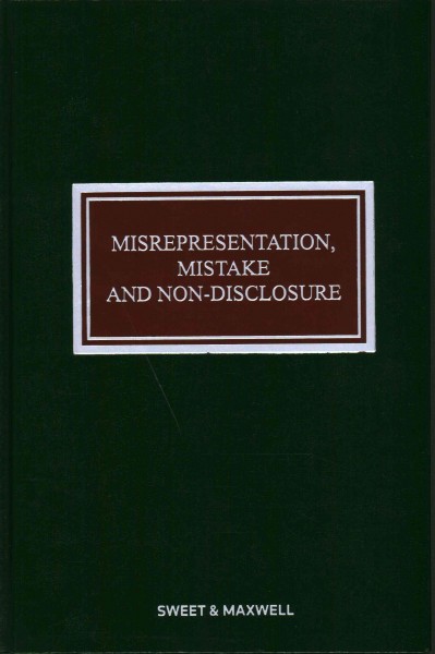 Misrepresentation, Mistake and Non-Disclosure 4th edition