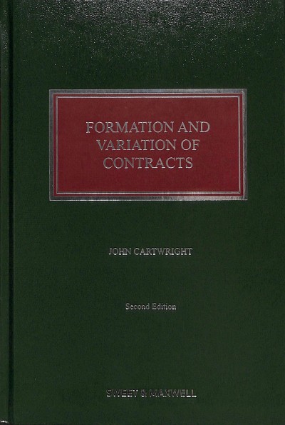 Formation and Variation of Contract 2nd edition