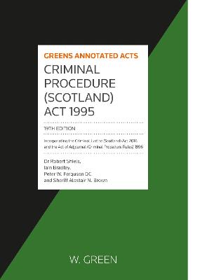 Criminal Procedure (Scotland) Act 1995 19th edition