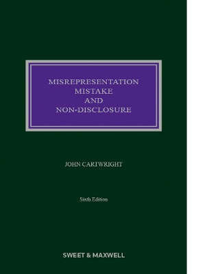 Misrepresentation, Mistake and Non-Disclosure 6th edition