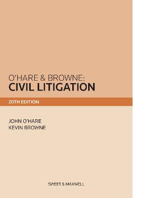 O'Hare & Browne: Civil Litigation 20th edition