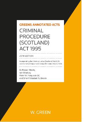 Criminal Procedure (Scotland) Act 1995 20th edition