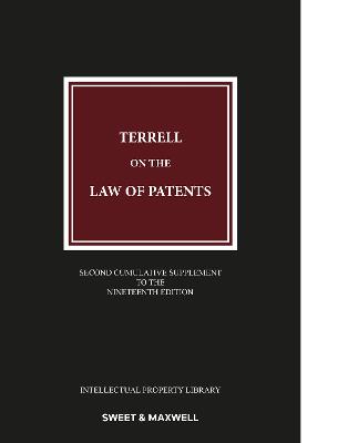 Terrell on the Law of Patents 2nd Supplement 19th edition