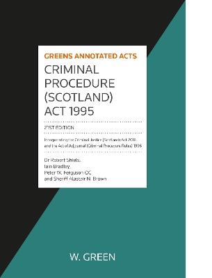 Criminal Procedure (Scotland) Act 1995 21st edition