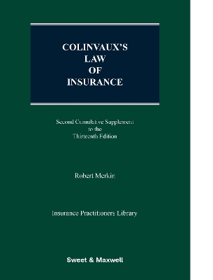Colinvaux's Law of Insurance 2nd Supplement 13th edition
