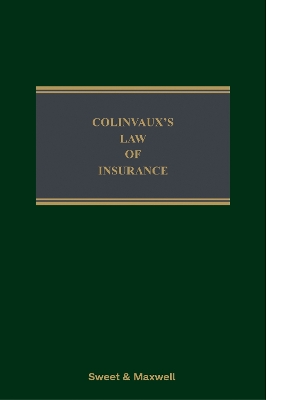 Colinvaux's Law of Insurance Mainwork 14th edition