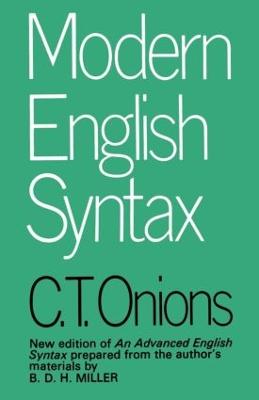 Modern English Syntax 7th edition