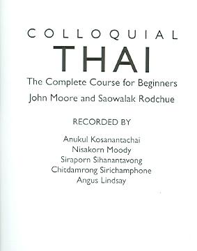 Colloquial Thai 2nd New edition