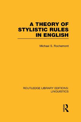 Theory of Stylistic Rules in English