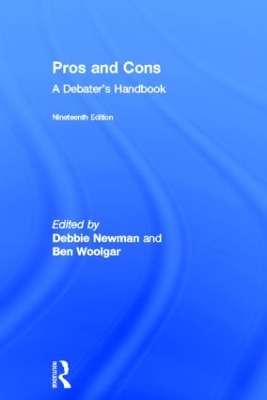 Pros and Cons: A Debaters Handbook 19th edition
