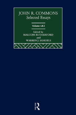John R. Commons: Selected Essays