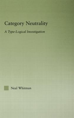 Category Neutrality: A Type-Logical Investigation