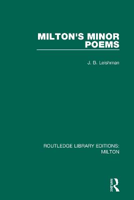 Milton's Minor Poems