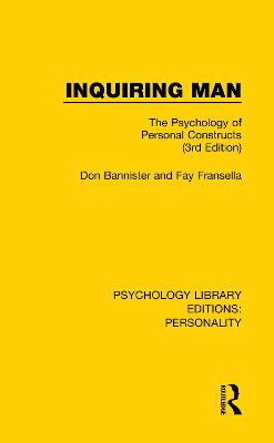 Inquiring Man: The Psychology of Personal Constructs (3rd Edition)