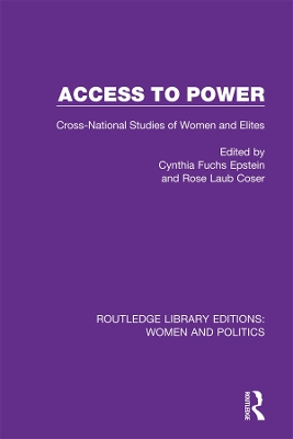 Access to Power: Cross-National Studies of Women and Elites