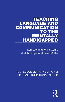 Teaching Language and Communication to the Mentally Handicapped