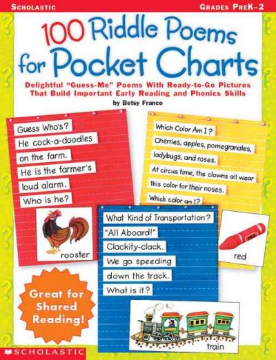 100 Riddle Poems for Pocket Charts: Grades PreK-2