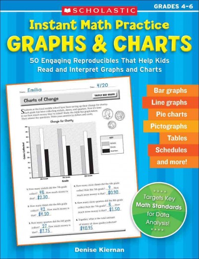Instant Math Practice: Graphs & Charts (Grades 4-6): 50 Engaging Reproducibles That Help Kids Read and Interpret Graphs and Charts