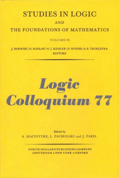 Provability, Computability and Reflection: Colloquium Proceedings, 1977, Volume 96