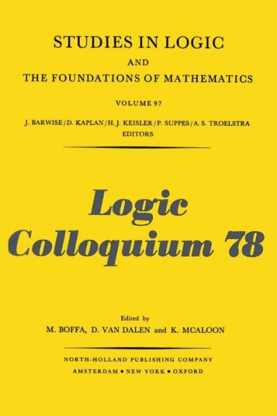 Provability, Computability and Reflection: Proceedings 1978, Volume 97