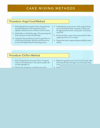Professional Baking Method Cards 5th ed.