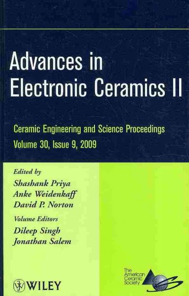 Advances in Electronic Ceramics II, Volume 30, Issue 9