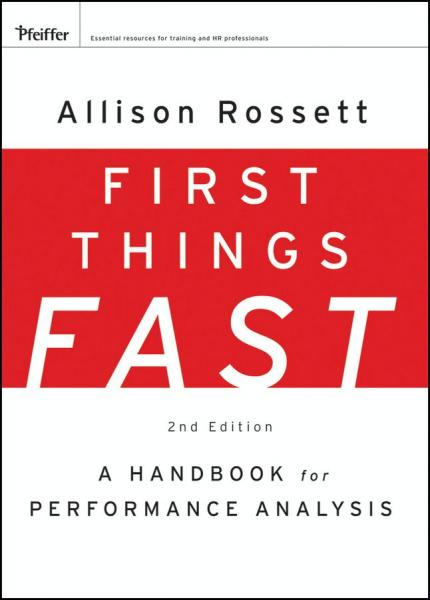 First Things Fast: A Handbook for Performance Analysis