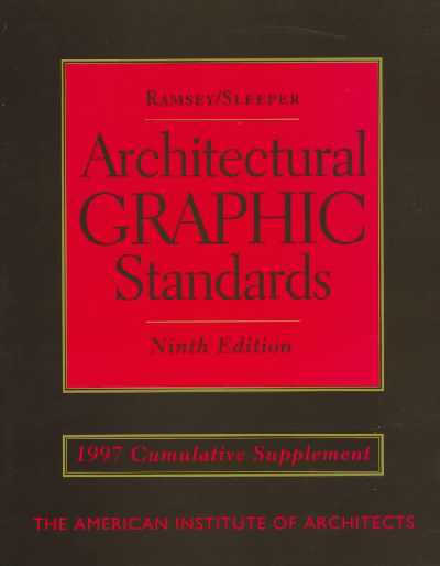 Architectural Graphic Standards 9th edition, Cumulative Supplement to 9r.e