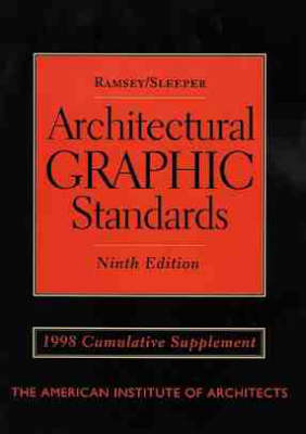 Architectural Graphic Standards 8th edition, Cumulative Supplement to 9r.e