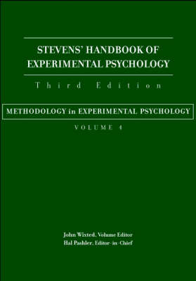 Stevens' Handbook of Experimental Psychology, Methodology in Experimental  Psychology Volume 4