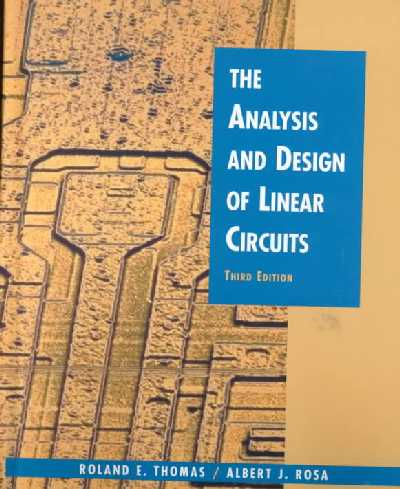 Analysis and Design of Linear Circuits International student edition