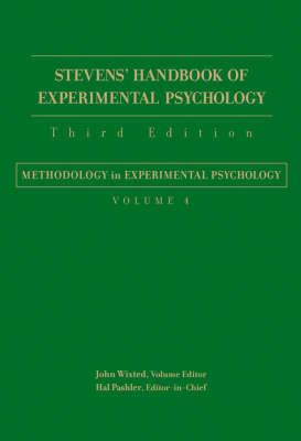 Stevens' Handbook of Experimental Psychology, Methodology in Experimental  Psychology: Methodology in Experimental Psychology Volume 4