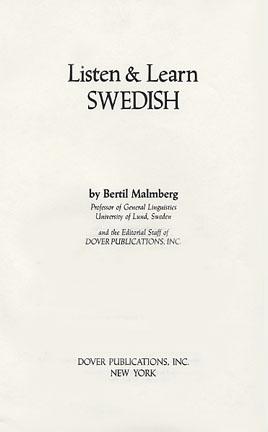 Listen and Learn Swedish