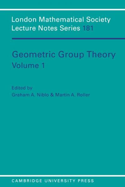 Geometric Group Theory: Volume 1