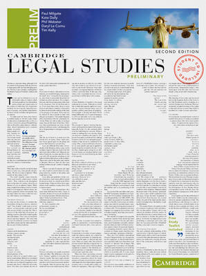Cambridge Preliminary Legal Studies Pack with CD-ROM and Study Guide 2nd Revised edition