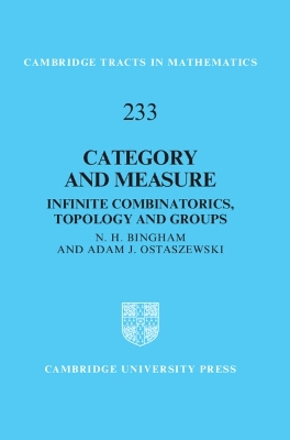 Category and Measure: Infinite Combinatorics, Topology and Groups
